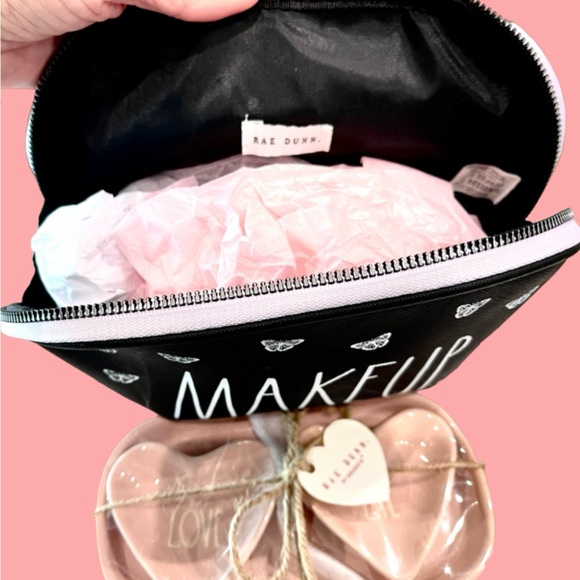 NWP 2 Pc Rae Dunn-Trinket Trays & Makeup Bag - Picture 2 of 8